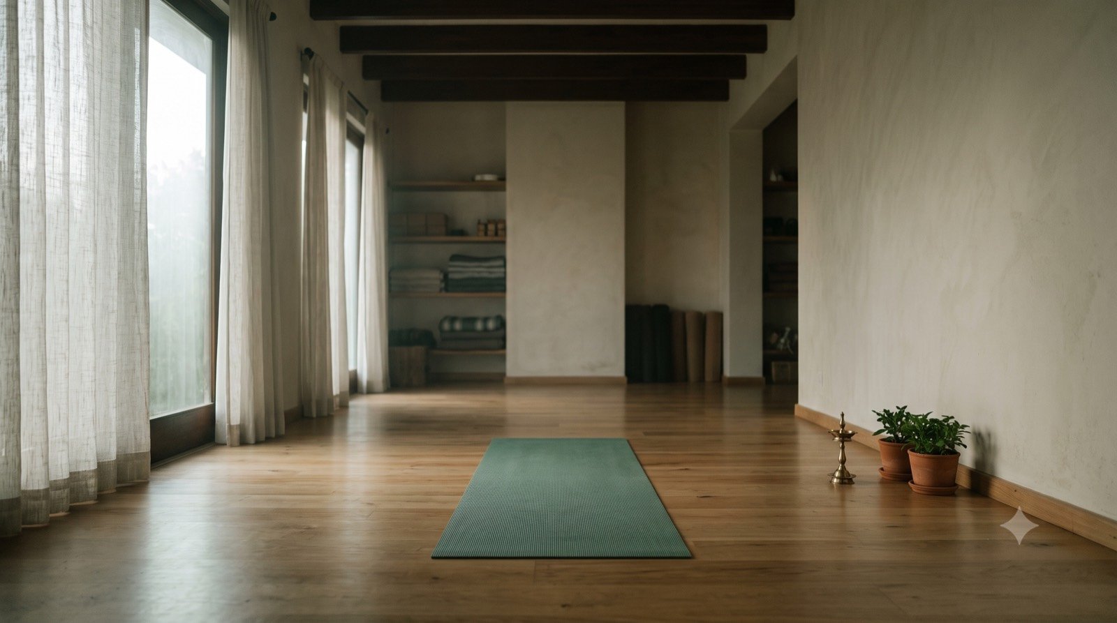 A small-batch evening class at the RituYog studio